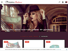 Tablet Screenshot of chapeau-tendance.com